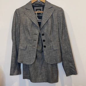 The Limited | skirt suit heathered gray